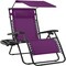 Best Choice Products 30” Extra Wide Folding Zero Gravity Patio Lounge Chair w/Adjustable Canopy Shade